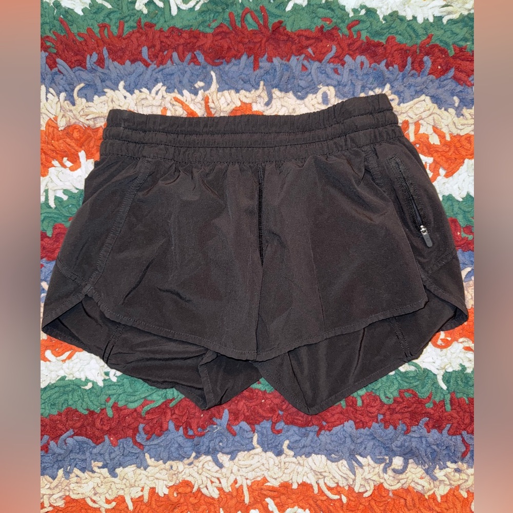 Black Lululemon shorts size 8